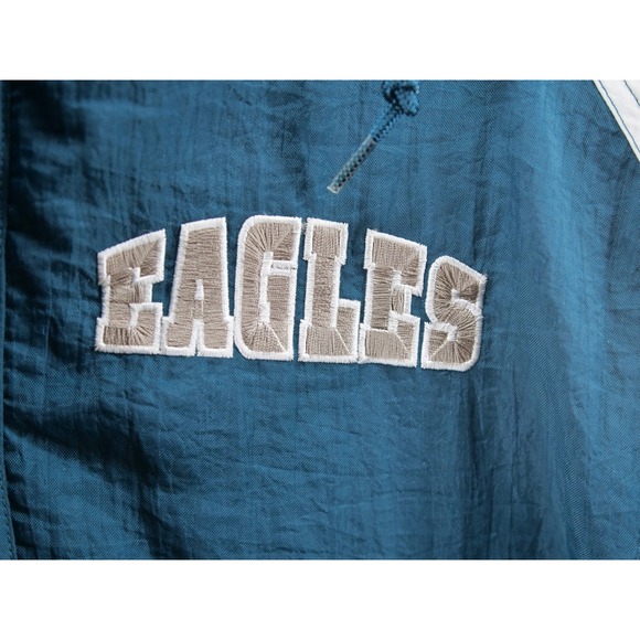 Vintage 90's NFL Reebok Philadelphia Eagles Zip XL Windbreaker Jacket Deadstock - Picture 3 of 16